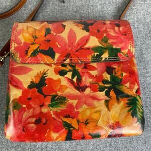 PATRICIA NASH Bag Balluri Crossbody Leather Floral Multicolor With Dust